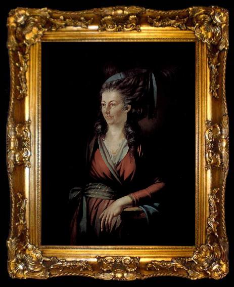 framed  Heinrich Fussli Portrait of Maria Hess, ta009-2